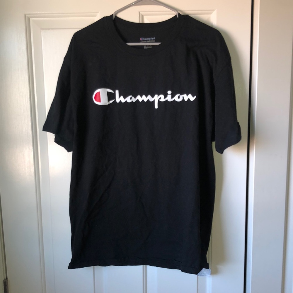 Black Champion Tee Shirt XL